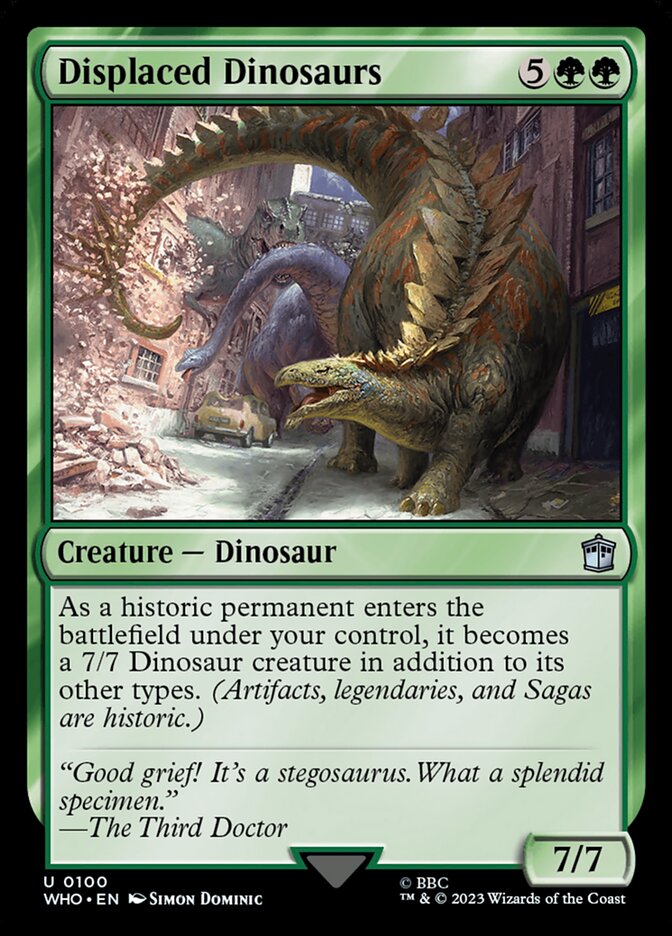 Displaced Dinosaurs (100) - Doctor Who (WHO)