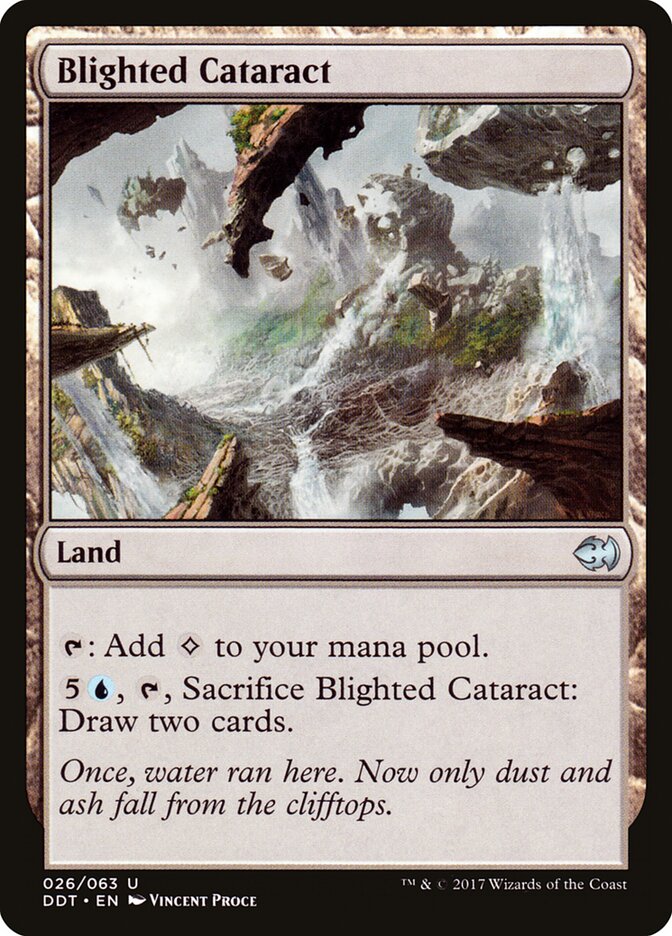 Blighted Cataract (26) - Duel Decks: Merfolk vs. Goblins (DDT)