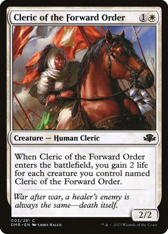 Cleric of the Forward Order (3) - Dominaria Remastered (DMR)