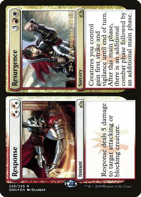Response // Resurgence (229s) - Guilds of Ravnica Promos (PGRN)