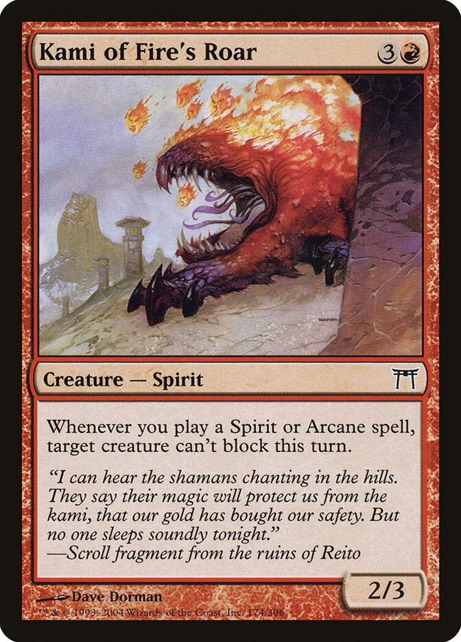 Kami of Fire's Roar (174) - Champions of Kamigawa (CHK)