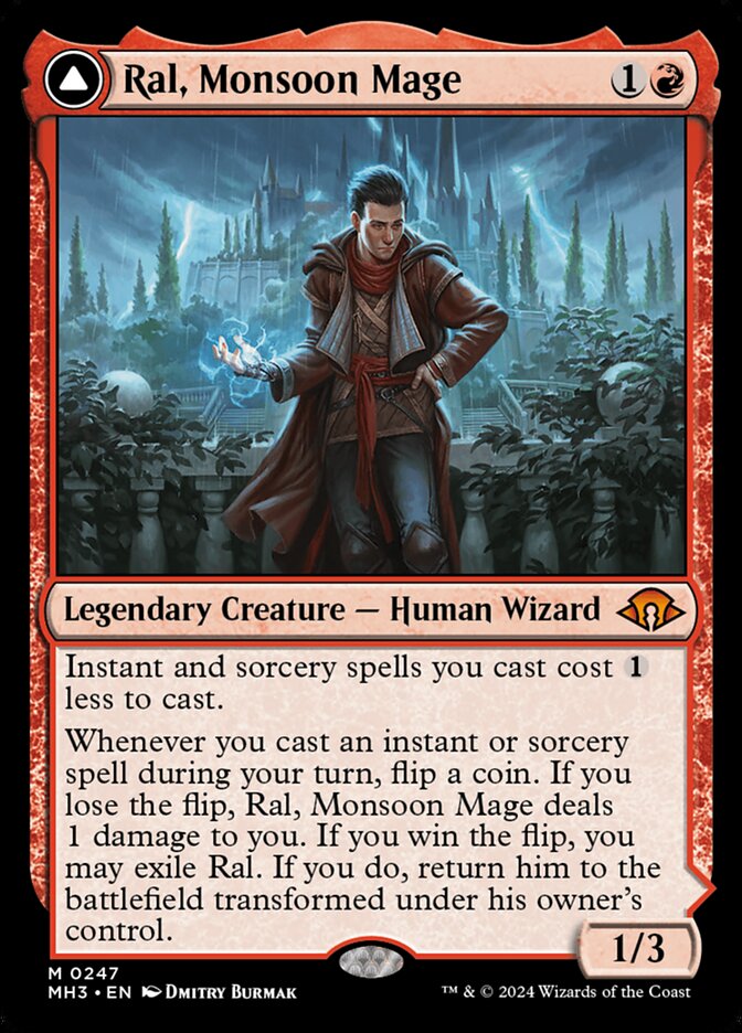 Ral, Monsoon Mage // Ral, Leyline Prodigy (247) - Modern Horizons 3 (MH3)