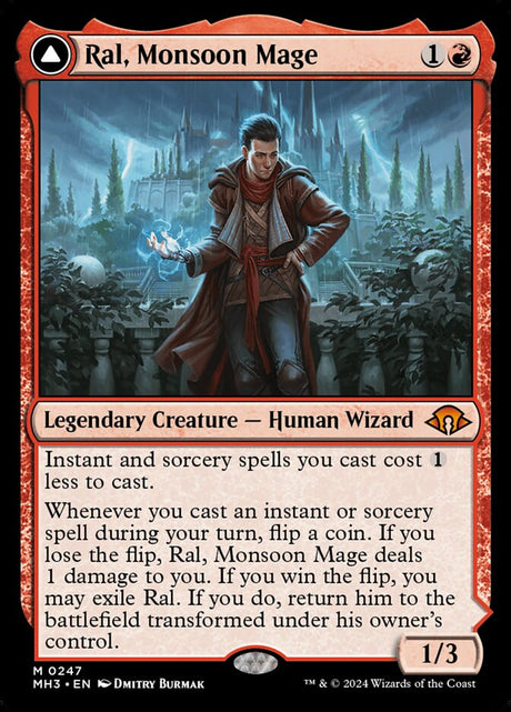 Ral, Monsoon Mage // Ral, Leyline Prodigy (247) - Modern Horizons 3 (MH3)