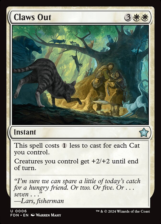 Claws Out - [Foil] Foundations (FDN)