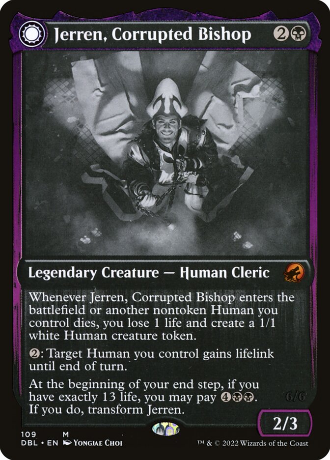 Jerren, Corrupted Bishop // Ormendahl, the Corrupter - [Foil] Innistrad: Double Feature (DBL)