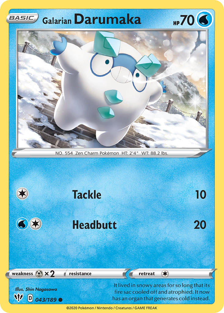 Galarian Darumaka (43/189) - Darkness Ablaze (DAA)