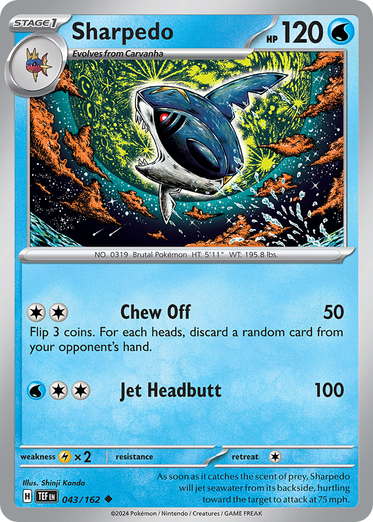 Sharpedo (43/162) - Temporal Forces (TEF)