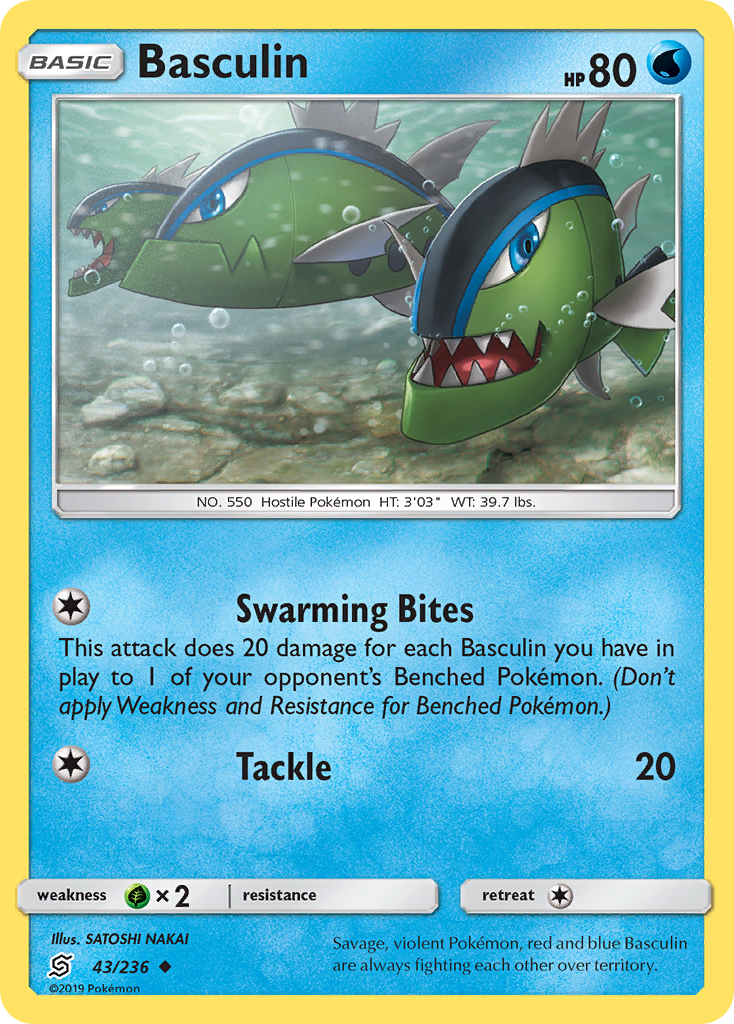 Basculin (43/236) - [Reverse Holo] Unified Minds (UNM)