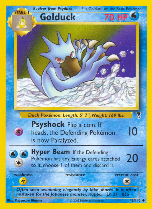 Golduck (43/110) - [Reverse Holo] Legendary Collection (LC)