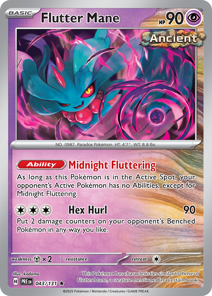 Flutter Mane (43/131) - [Reverse Holo] Prismatic Evolutions (PRE)