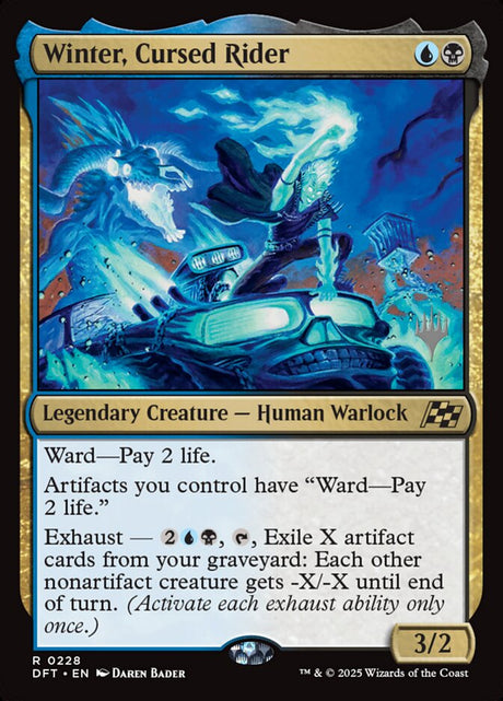 Winter, Cursed Rider (228p) - Aetherdrift Promos (PDFT)