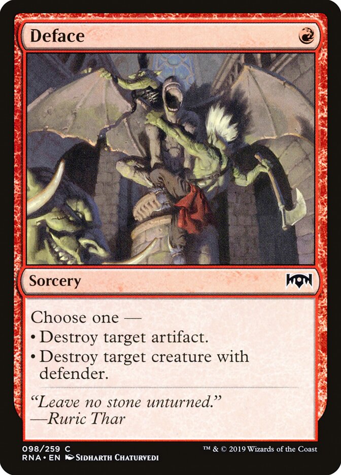 Deface (98) - Ravnica Allegiance (RNA)