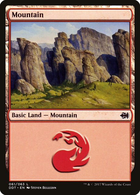 Mountain (61) - Duel Decks: Merfolk vs. Goblins (DDT)
