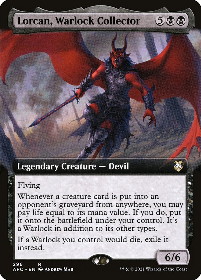 Lorcan, Warlock Collector (296) - Forgotten Realms Commander (AFC)