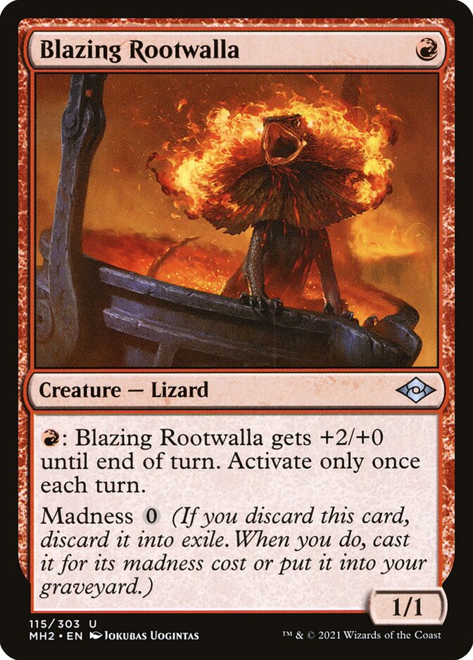 Blazing Rootwalla (115) - Modern Horizons 2 (MH2)