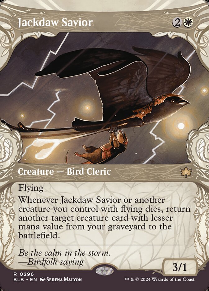 Jackdaw Savior - [Foil, Showcase] Bloomburrow (BLB)