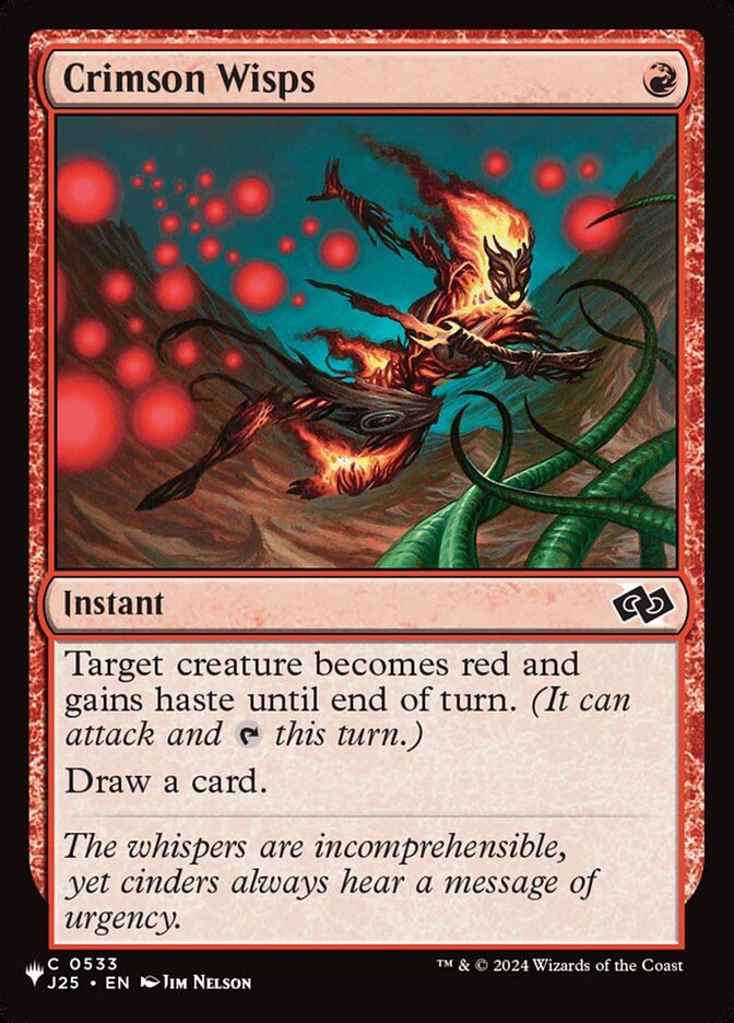 Crimson Wisps (J25-533) - The List (PLST)