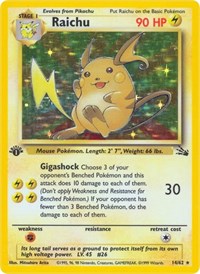 Raichu (14) - Fossil (FO)
