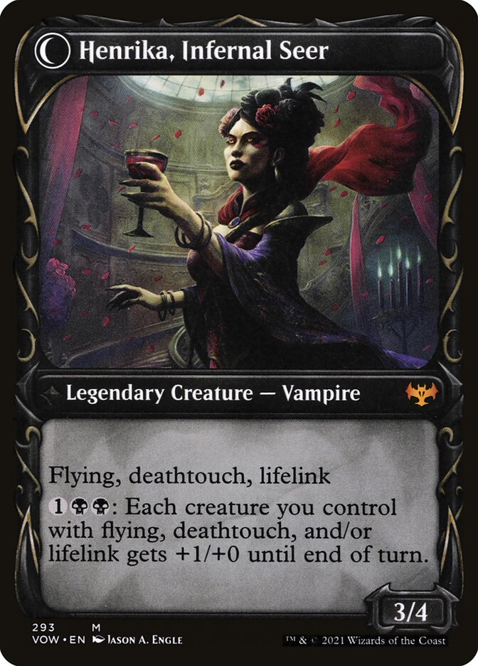Henrika Domnathi // Henrika, Infernal Seer (293) - Innistrad: Crimson Vow (VOW)