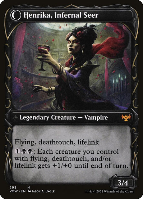 Henrika Domnathi // Henrika, Infernal Seer (293) - Innistrad: Crimson Vow (VOW)