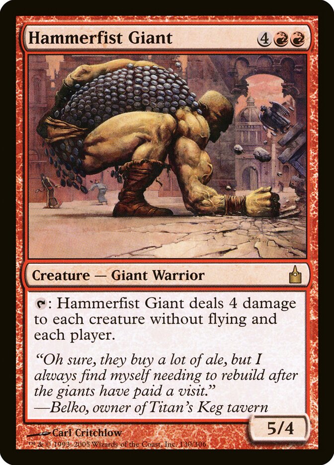 Hammerfist Giant (130) - Ravnica: City of Guilds (RAV)