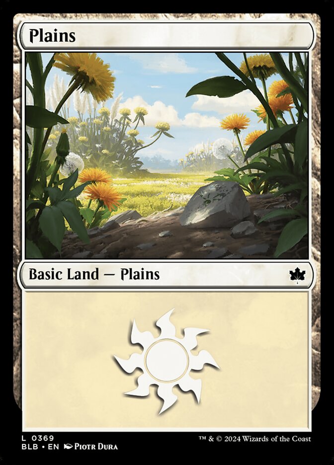 Plains (369) - [Foil] Bloomburrow (BLB)