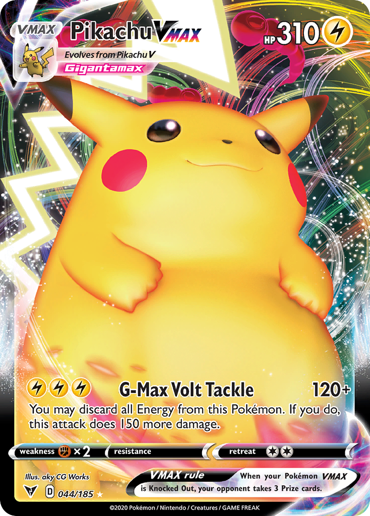 Pikachu VMAX (44/185) - [Holo Foil] Vivid Voltage (VIV)