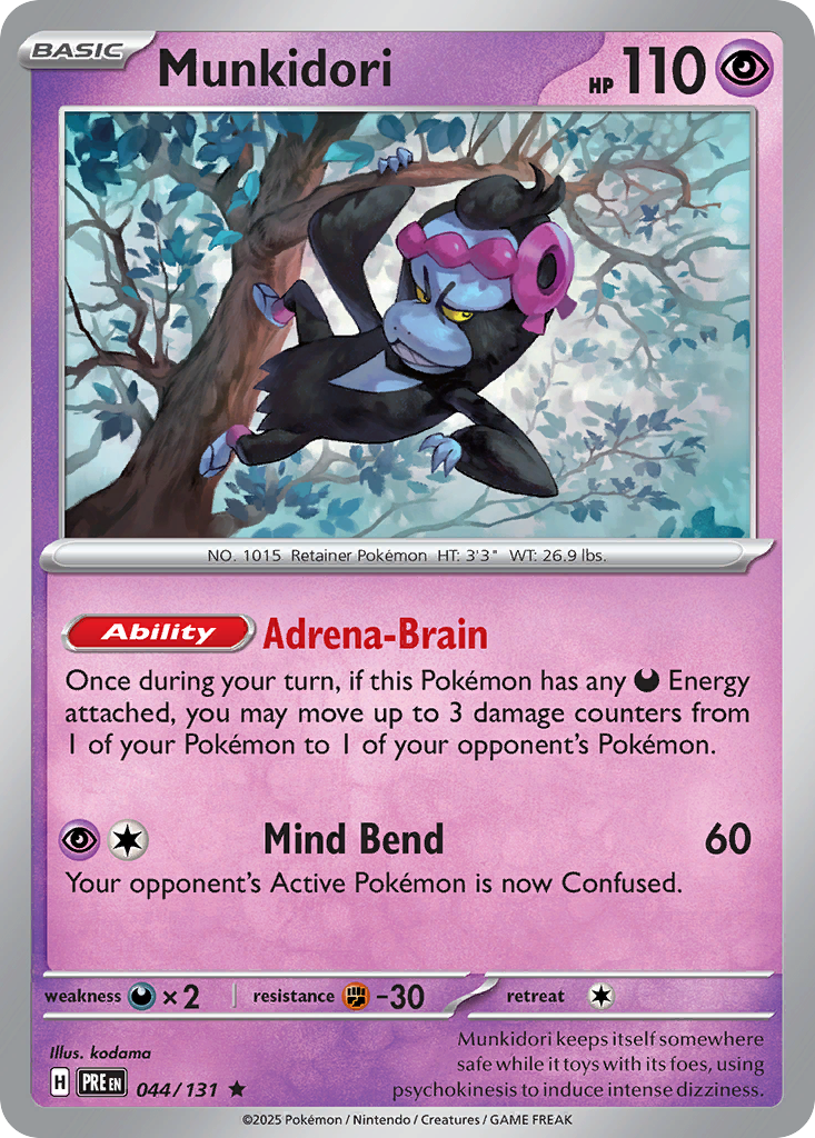 Munkidori (44/131) - [Reverse Holo] Prismatic Evolutions (PRE)