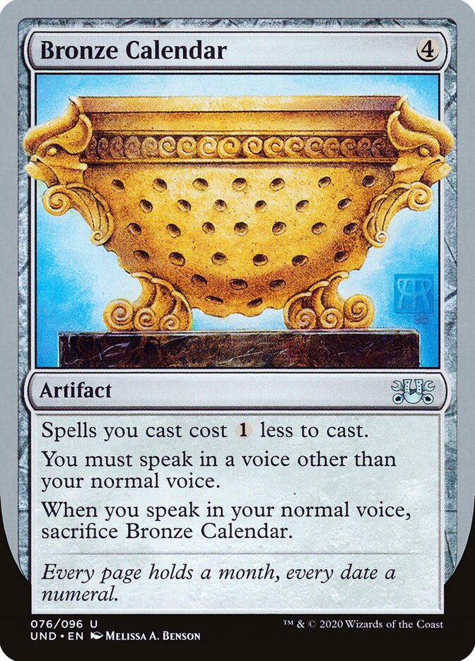 Bronze Calendar (76) - Unsanctioned (UND)