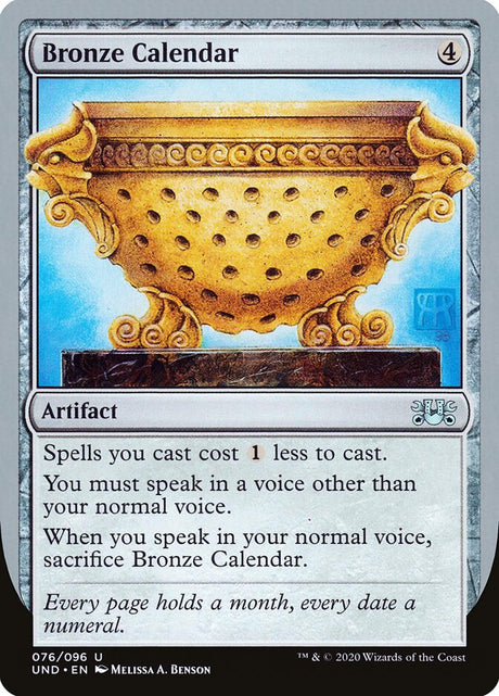 Bronze Calendar (76) - Unsanctioned (UND)