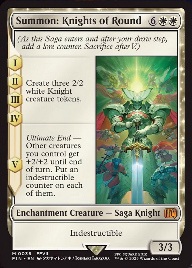 Summon: Knights of Round (36) - [Foil] Final Fantasy (FIN)