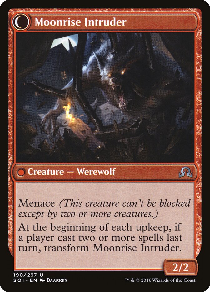 Village Messenger // Moonrise Intruder (190) - Shadows over Innistrad (SOI)