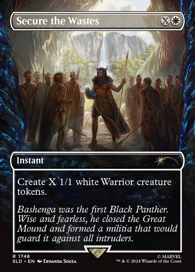 Secure the Wastes (1748) - [Foil, Borderless] Secret Lair Drop (SLD)