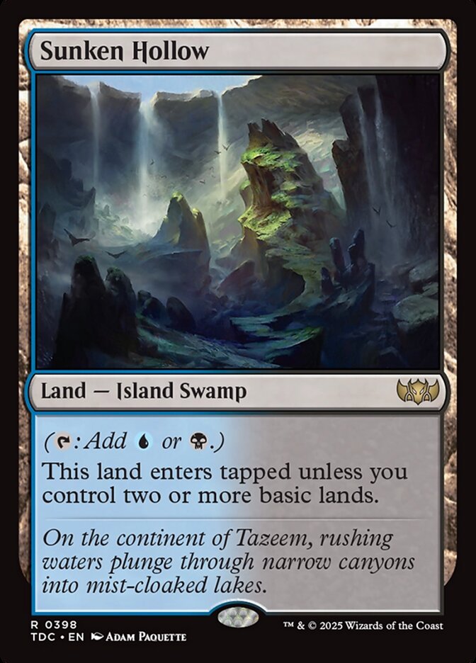Sunken Hollow (398) - Tarkir: Dragonstorm Commander (TDC)