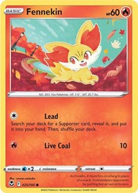 Fennekin (25) - SWSH12: Silver Tempest (SWSH12)