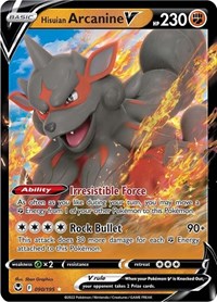 Hisuian Arcanine V (90) - SWSH12: Silver Tempest (SWSH12)