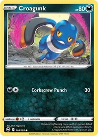 Croagunk (109) - SWSH12: Silver Tempest (SWSH12)