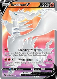 Reshiram V (Full Art) (172) - SWSH12: Silver Tempest (SWSH12)