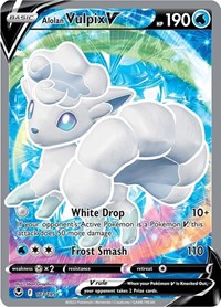 Alolan Vulpix V (Full Art) (173) - SWSH12: Silver Tempest (SWSH12)
