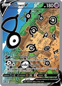 Unown V (Alternate Full Art) (177) - SWSH12: Silver Tempest (SWSH12)
