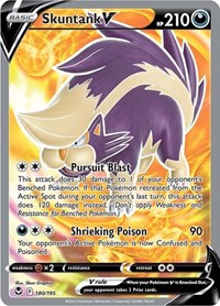 Skuntank V (Full Art) (180) - SWSH12: Silver Tempest (SWSH12)