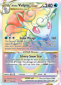 Alolan Vulpix VSTAR (Secret) (197) - SWSH12: Silver Tempest (SWSH12)