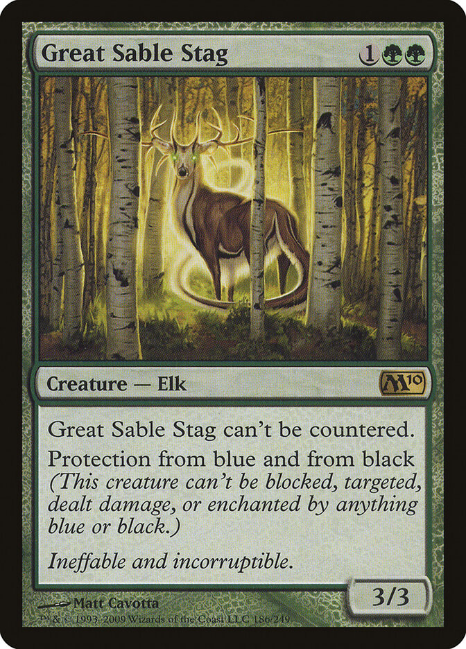 Great Sable Stag (186) - Magic 2010 (M10)