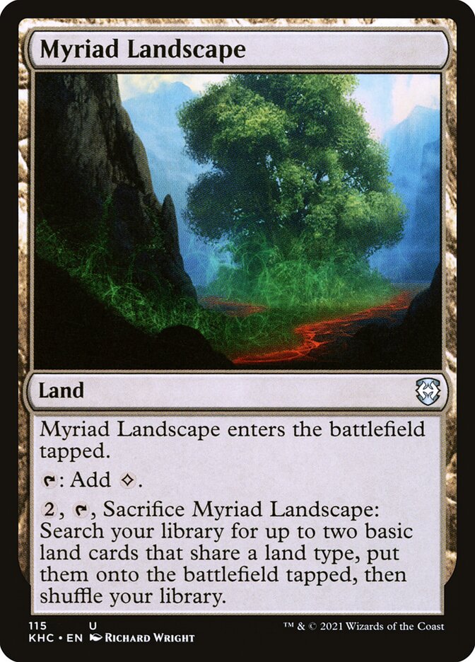 Myriad Landscape (115) - Kaldheim Commander (KHC)