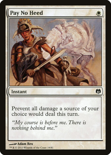 Pay No Heed (19) - Duel Decks: Heroes vs. Monsters (DDL)