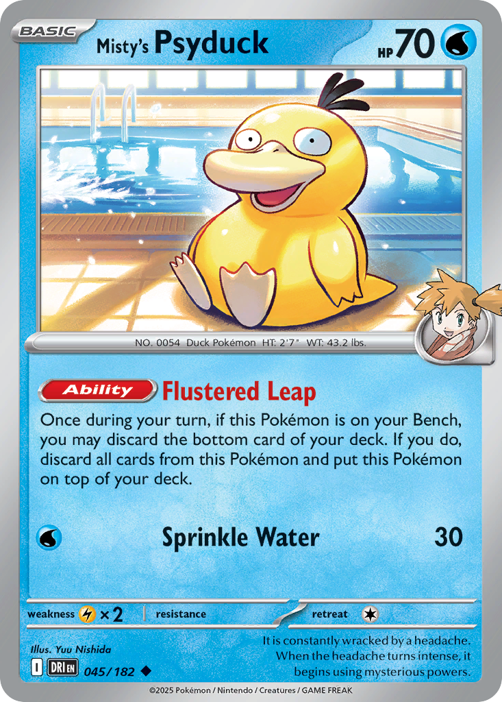 Misty's Psyduck (45/182) - Destined Rivals (DRI)