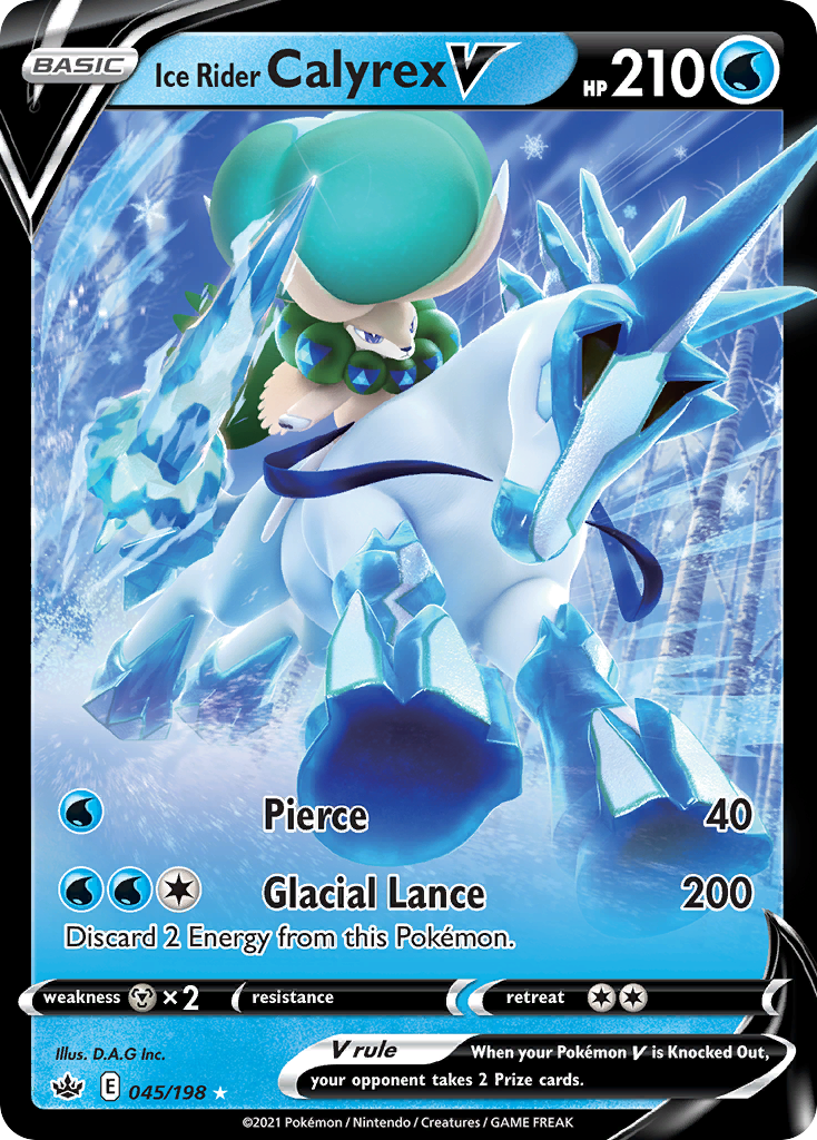 Ice Rider Calyrex V (45/198) - [Holo Foil] Chilling Reign (CRE)