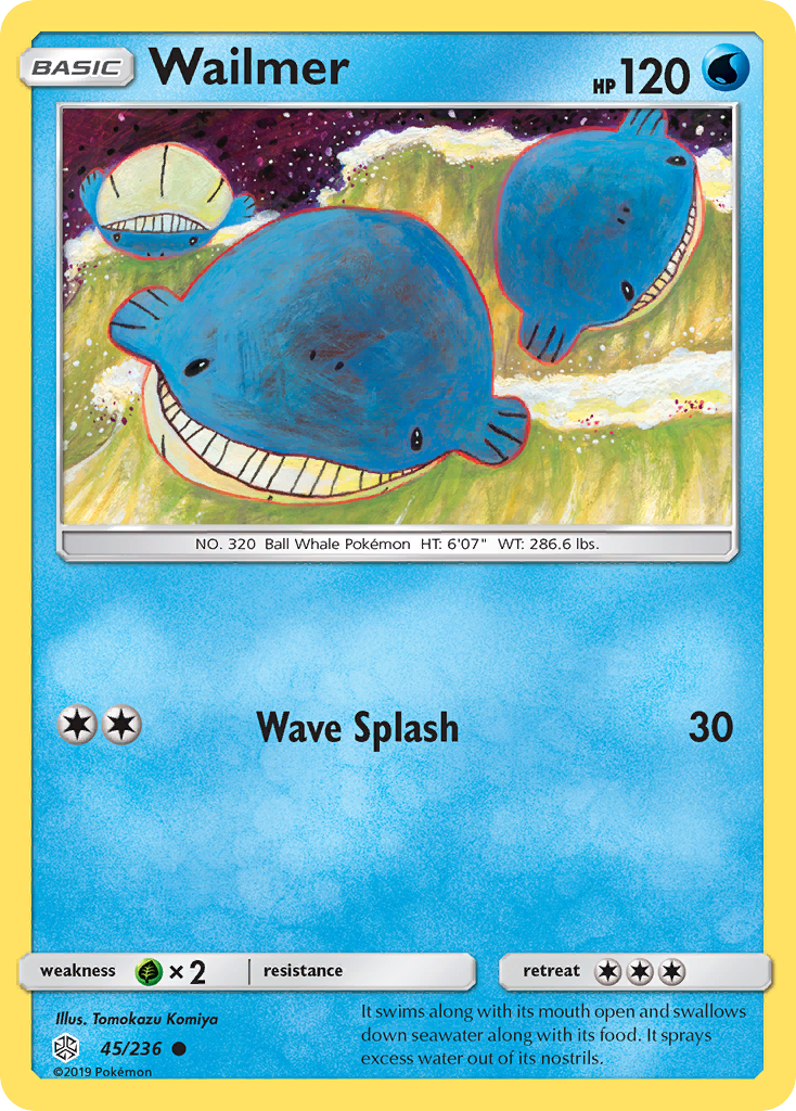 Wailmer (45/236) - [Reverse Holo] Cosmic Eclipse (CEC)
