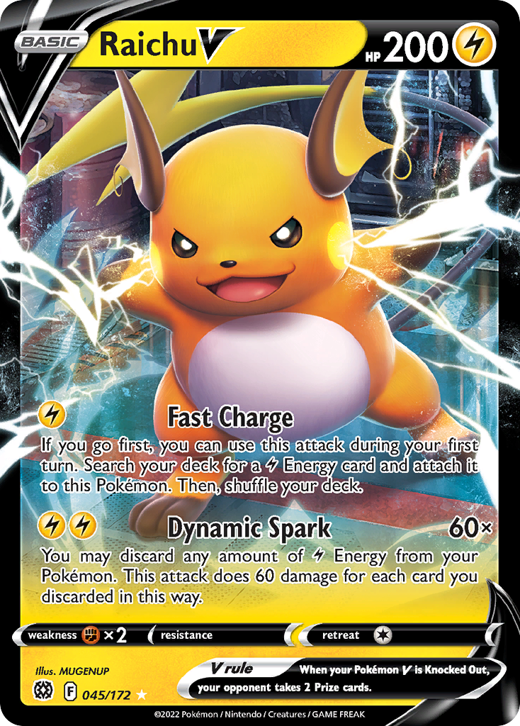 Raichu V (45/172) - [Holo Foil] Brilliant Stars (BRS)