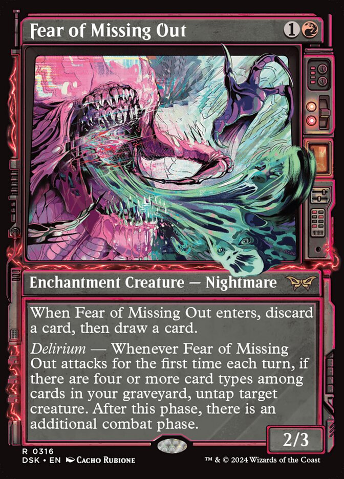 Fear of Missing Out - [Foil, Showcase] Duskmourn: House of Horror (DSK)